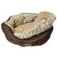 Cama de tigre marron para perros