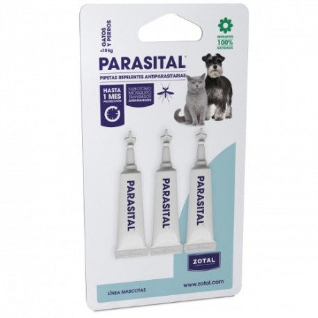 Parasital Pipetas repelentes naturales para perros y gatos