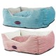Cama de pana suave para perros y gatos