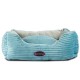 Detalle frontal cama pana suave
