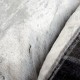 Detalle de la tela de sofa grey plaid