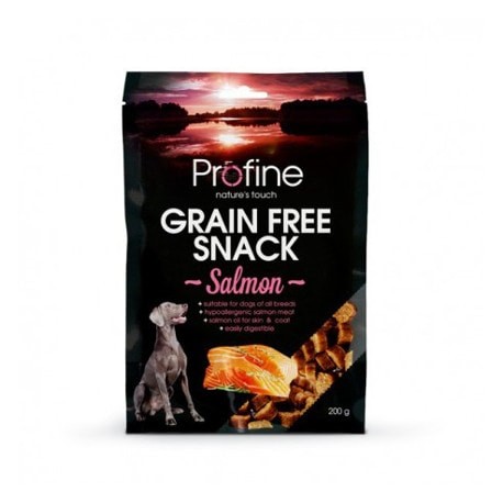 Profine snacks de salmón sin cereales para perros