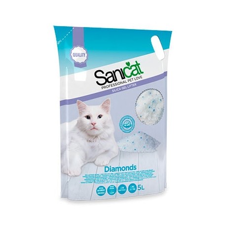 Sanicat Diamonds Fresh Arena de sílice para gatos